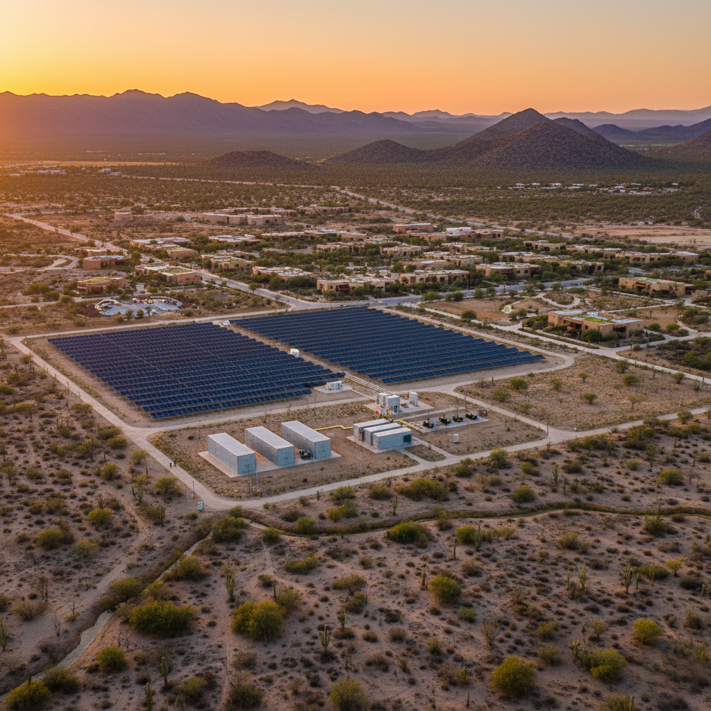 A beautiful luxury development with reliable off-grid power.